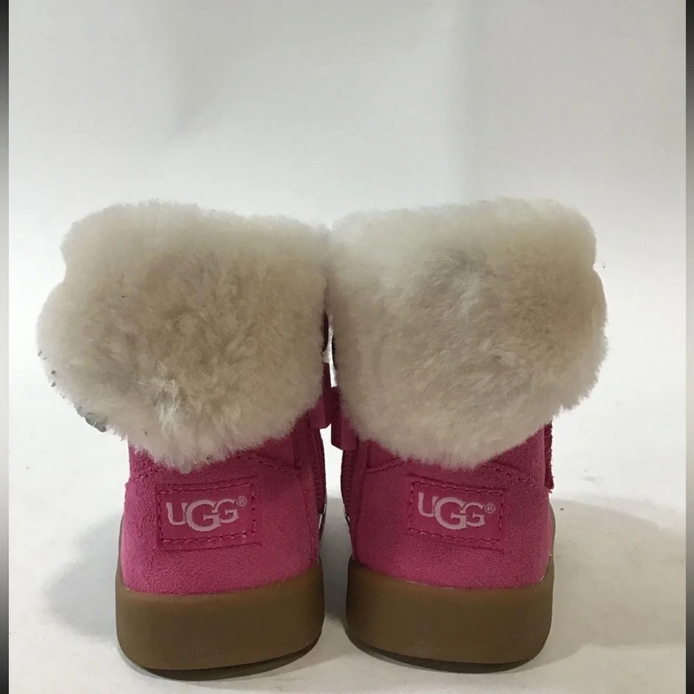 NEW!! Infant Girls UGG Ramona Pink Suede Boot Size 0/1 XS 0-6 Months